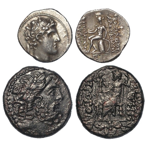 263 - Ancient Greek: Seleucid Empire (2): Alexander I Balas silver Drachm of Antioch, 4.05g, nEF hairline ... 