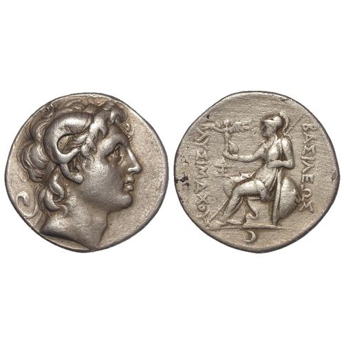 274 - Ancient Greek: Thrace, Lysimachos silver Tetradrachm, Lampsakos mint 297/6-282/1 BC. Obv: Diademed h... 