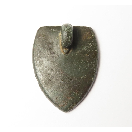 278 - Artefact: Medieval copper alloy seal matrix found in Great Horkesley near Colchester, 27.4x21.2mm, b... 