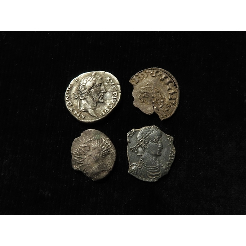 290 - Coins & Artefacts (67) detector-finds, Bronze Age to 20thC. Noted: Celtic silver unit of Cunobelin, ... 