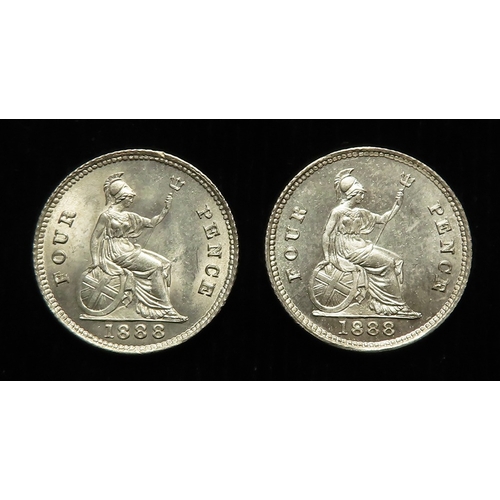 93 - Groats 1888 (2) both UNC