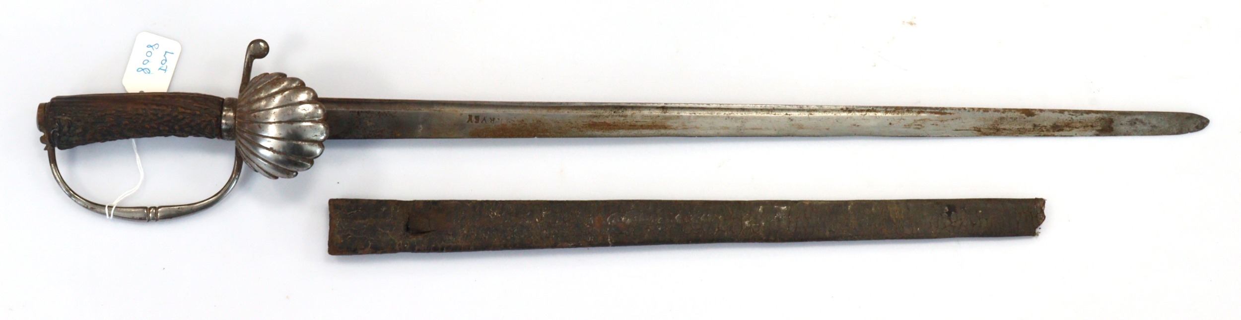 Sword: A European hunting sword. 22