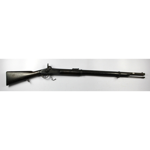 Enfield 1853 pattern two band military rifle in untouched pitted ...