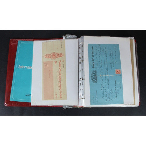 10 - Bills of Exchange, Cheques, Ephemera (159), a large world collection in album including Natal Bank L... 