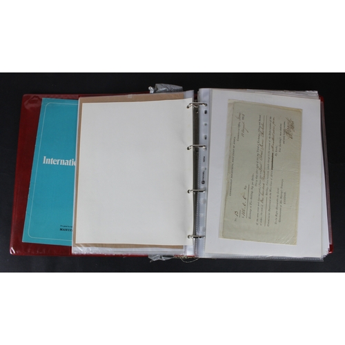 10 - Bills of Exchange, Cheques, Ephemera (159), a large world collection in album including Natal Bank L... 