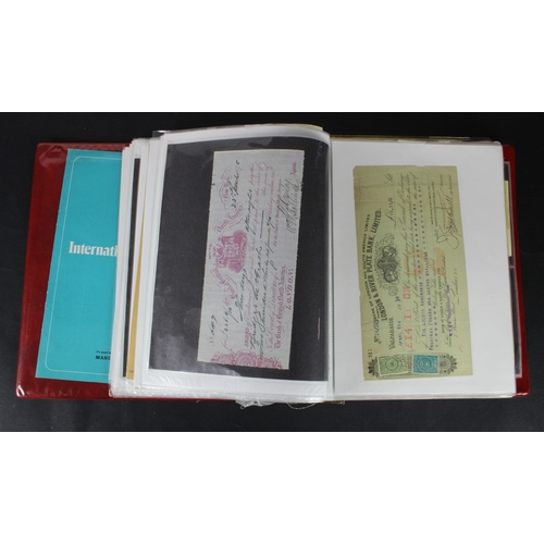 10 - Bills of Exchange, Cheques, Ephemera (159), a large world collection in album including Natal Bank L... 