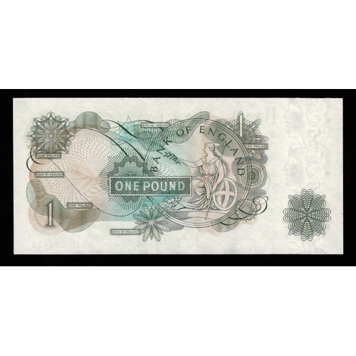 111 - ERROR Page 1 Pound issued 1970, very rare PREFIX error, mismatched prefixes, W66E and W77E 384433 (B... 