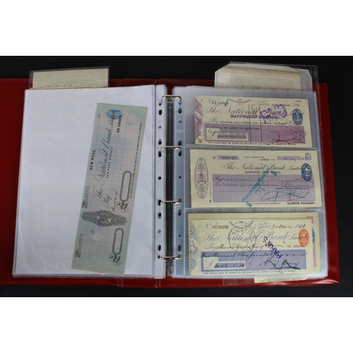 17 - Cheques (131), a collection of mainly Irish cheques in an album, date range 1850 - 1971, Provincial ... 