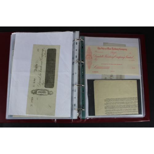 18 - Cheques (152), a collection of mainly Ulster Bank of Ireland cheques in an album, date range 1859 - ... 