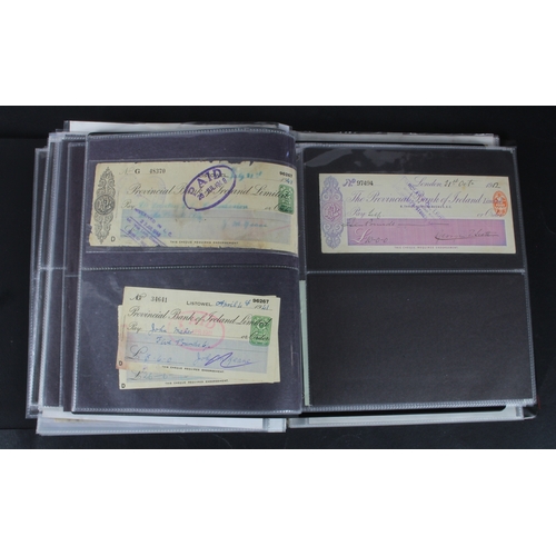 20 - Cheques (172), a collection of mainly Provincial Bank of Ireland cheques in an album, date range 184... 