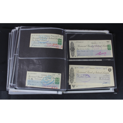 20 - Cheques (172), a collection of mainly Provincial Bank of Ireland cheques in an album, date range 184... 