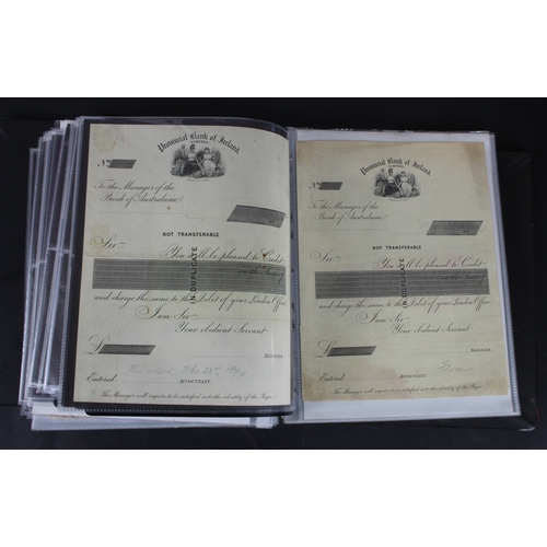 20 - Cheques (172), a collection of mainly Provincial Bank of Ireland cheques in an album, date range 184... 