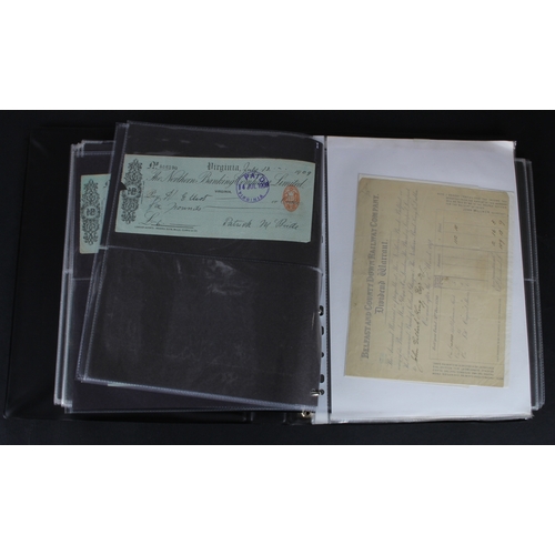 21 - Cheques (177), a collection of mainly Irish cheques in an album, the majority being Northern Banking... 