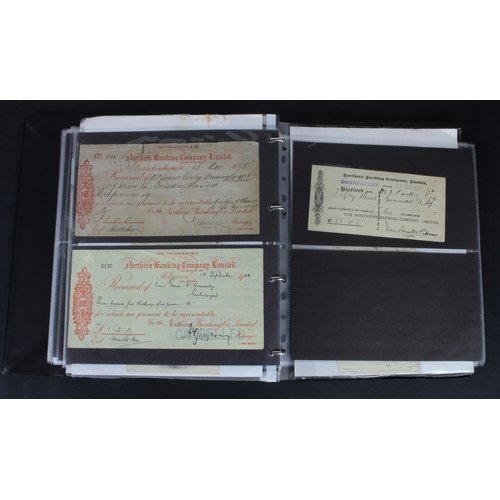 21 - Cheques (177), a collection of mainly Irish cheques in an album, the majority being Northern Banking... 