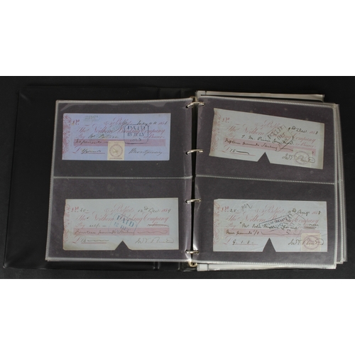 21 - Cheques (177), a collection of mainly Irish cheques in an album, the majority being Northern Banking... 