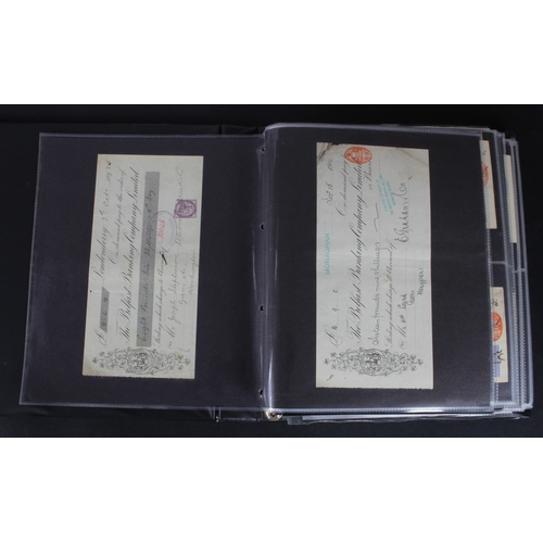 23 - Cheques (219), a collection of Belfast Banking Company cheques in an album, date range 1830 - 1970, ... 