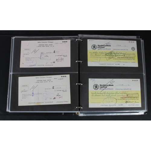25 - Cheques (253), a collection of mainly Northern Bank of Ireland cheques in an album, date range 1930 ... 