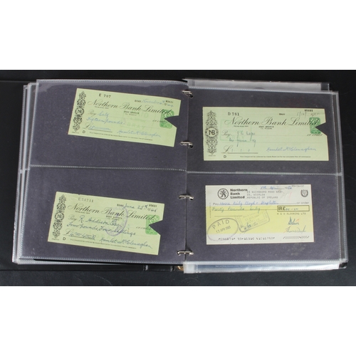 25 - Cheques (253), a collection of mainly Northern Bank of Ireland cheques in an album, date range 1930 ... 