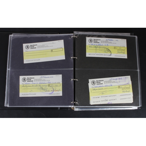 25 - Cheques (253), a collection of mainly Northern Bank of Ireland cheques in an album, date range 1930 ... 
