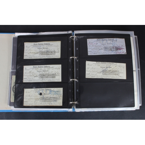 27 - Cheques (264), a collection of mainly Irish cheques in an album, the majority being Bank of Ireland ... 