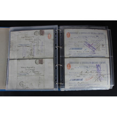 27 - Cheques (264), a collection of mainly Irish cheques in an album, the majority being Bank of Ireland ... 