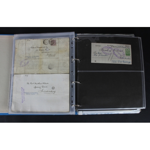 27 - Cheques (264), a collection of mainly Irish cheques in an album, the majority being Bank of Ireland ... 