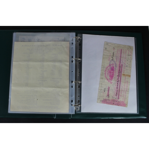 29 - Cheques (64), a collection of mainly British cheques in an album, date range 1832 - 1998, including ... 