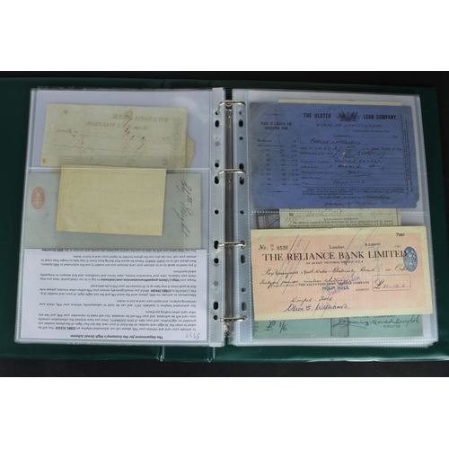 29 - Cheques (64), a collection of mainly British cheques in an album, date range 1832 - 1998, including ... 