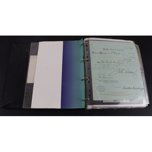 31 - Cheques (95), a collection in an album of mainly India cheques including Allahabad Bank Limited, Ban... 