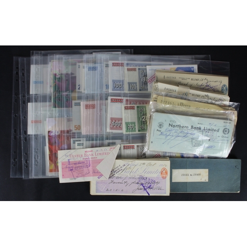 33 - Cheques and Test Notes (273), the majority Bank of Ireland, plus some Ulster Bank, Northern Bank and... 