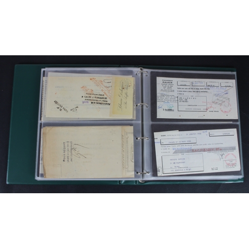 34 - Cheques and Travellers Cheques (107), an album of cheques from the 1800's, 40 British Banks and 50 F... 