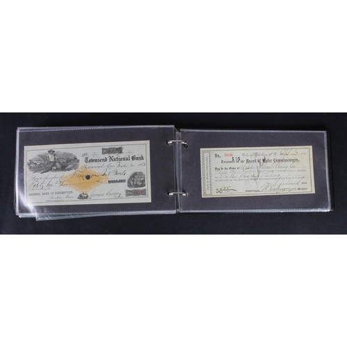 55 - USA Cheques (132) a good collection of USA cheques, mostly late 1800's and early 1900's, including S... 