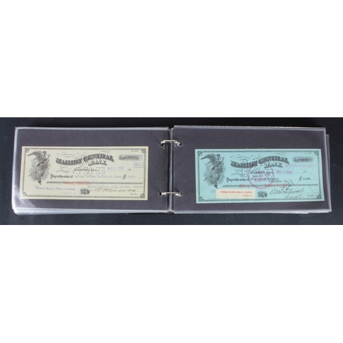 55 - USA Cheques (132) a good collection of USA cheques, mostly late 1800's and early 1900's, including S... 