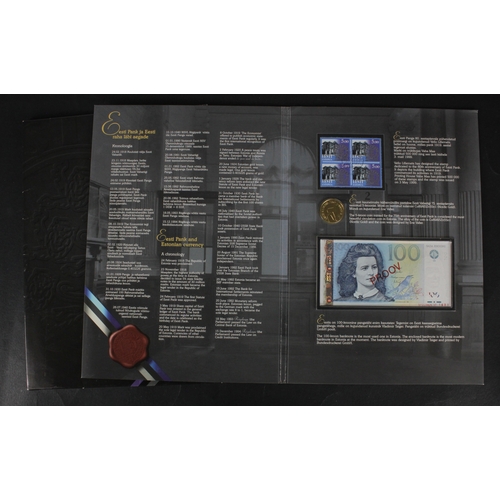 623 - Estonia 100 Krooni 1999 Proov SPECIMEN serial BX00000 and specimen number 1633 of 3000,  Jubilee Edi... 