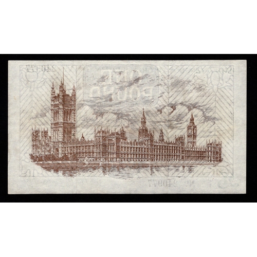 80 - Warren Fisher 1 Pound (T34) issued 1927, Great Britain & Northern Ireland issue, nice number 1 denom... 