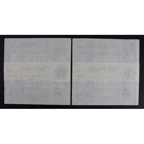 91 - Beale 5 Pounds (B270) dated 27th April 1951 (4), a consecutively numbered run, serial U50 041637 - U... 