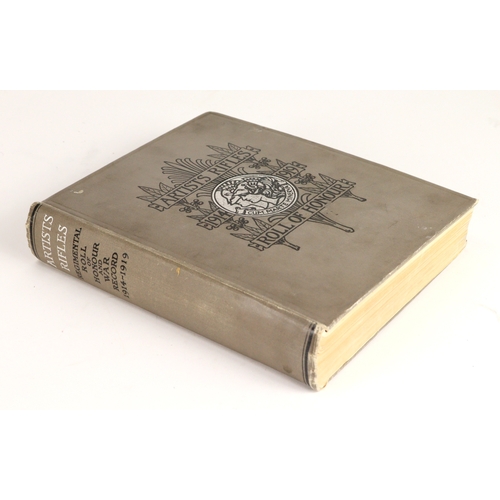 1046 - Book - The Regimental Roll of Honour and War Record of the Artist Rifles (1/28th, 2/28th and 3/28th ... 