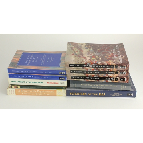 1050 - Books - useful range including 'Roll of the Indian Medical Service 1615-1930' Vols 1 & 2. 'The East ... 
