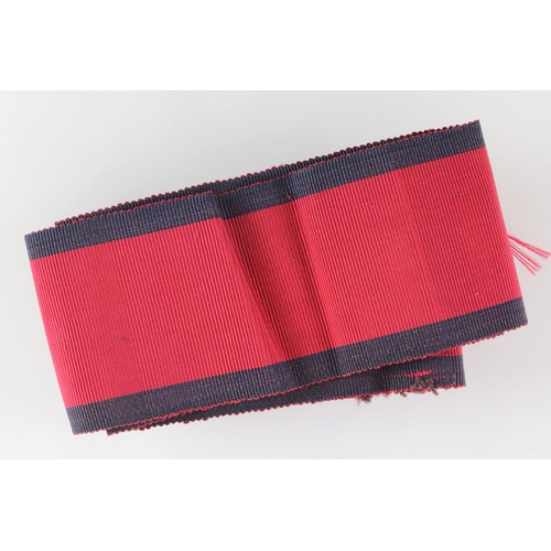 Ribbon, Army Gold Cross, a vintage length of scarce wide ribbon.
