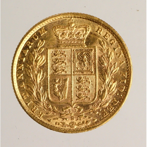 36 - Sovereign 1877S shieldback (Sydney, Australia) S.3855, VF.
