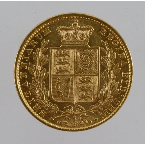 38 - Sovereign 1878s (shieldback) GVF/nEF