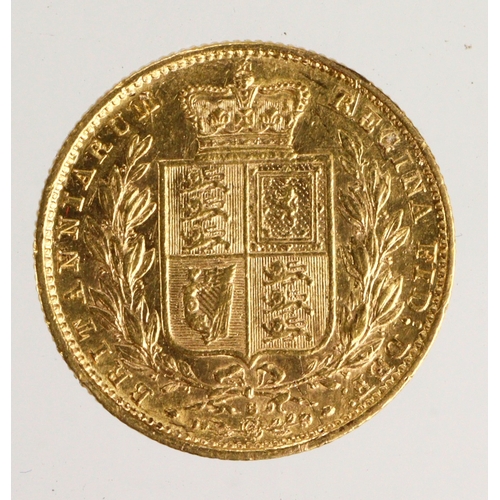 42 - Sovereign 1879S shieldback (Sydney, Australia) S.3855, lightly cleaned VF