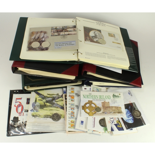 Coin covers in a stacker box. Includes Royalty & War themes.