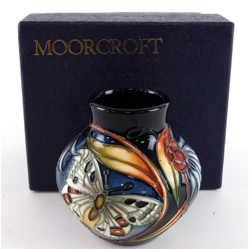 66 - Moorcroft 'Apollo' pattern vase, dated 2005, makers marks to base, height 8cm approx., contained in ... 