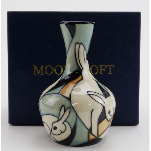 69 - Moorcroft 'Arctic Hare' pattern vase, dated 2007, makers marks to base, height 10cm approx., contain... 