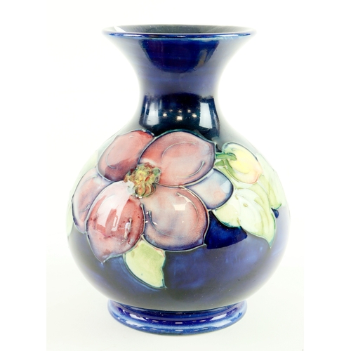 73 - Moorcroft 'Clematis' pattern vase, makers marks to base, 13cm approx.