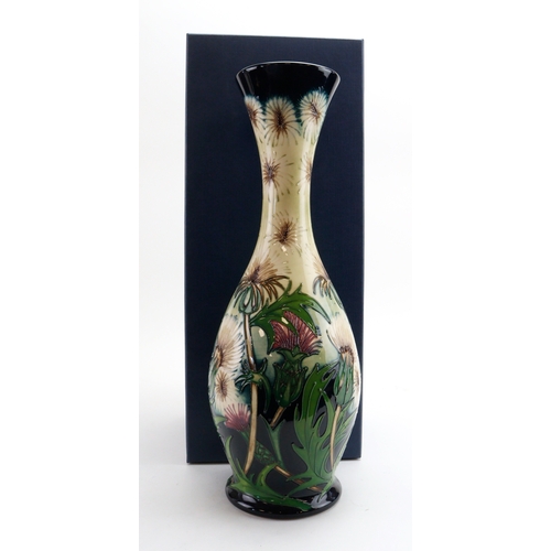 87 - Moorcroft limited edition 'Thistledown' pattern vase, designed by Rachael Bishop, dated 2009, limite... 