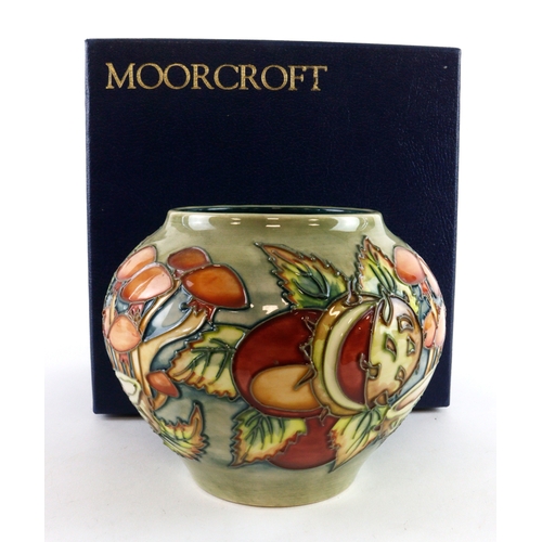 88 - Moorcroft 'Mushrooms and Conkers' pattern vase (Moorcroft Collectors Club, 238/250), makers marks to... 