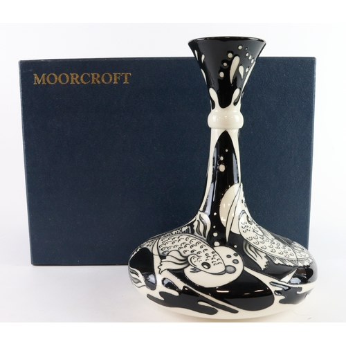 89 - Moorcroft 'Ober Water' pattern vase, designed by Rachael Bishop, dated 2008, makers marks and signed... 