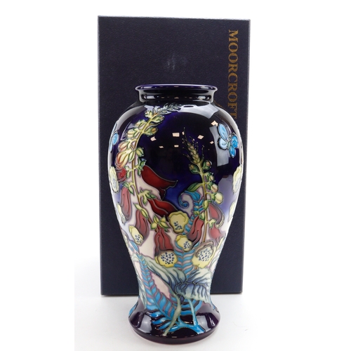 99 - Moorcroft 'Summer Days' pattern vase, signed by Hayley Moore and dated November 2006 to base, height... 